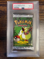 1999 Pokemon Jungle Unlimited Flareon Booster Pack PSA 8 91871459